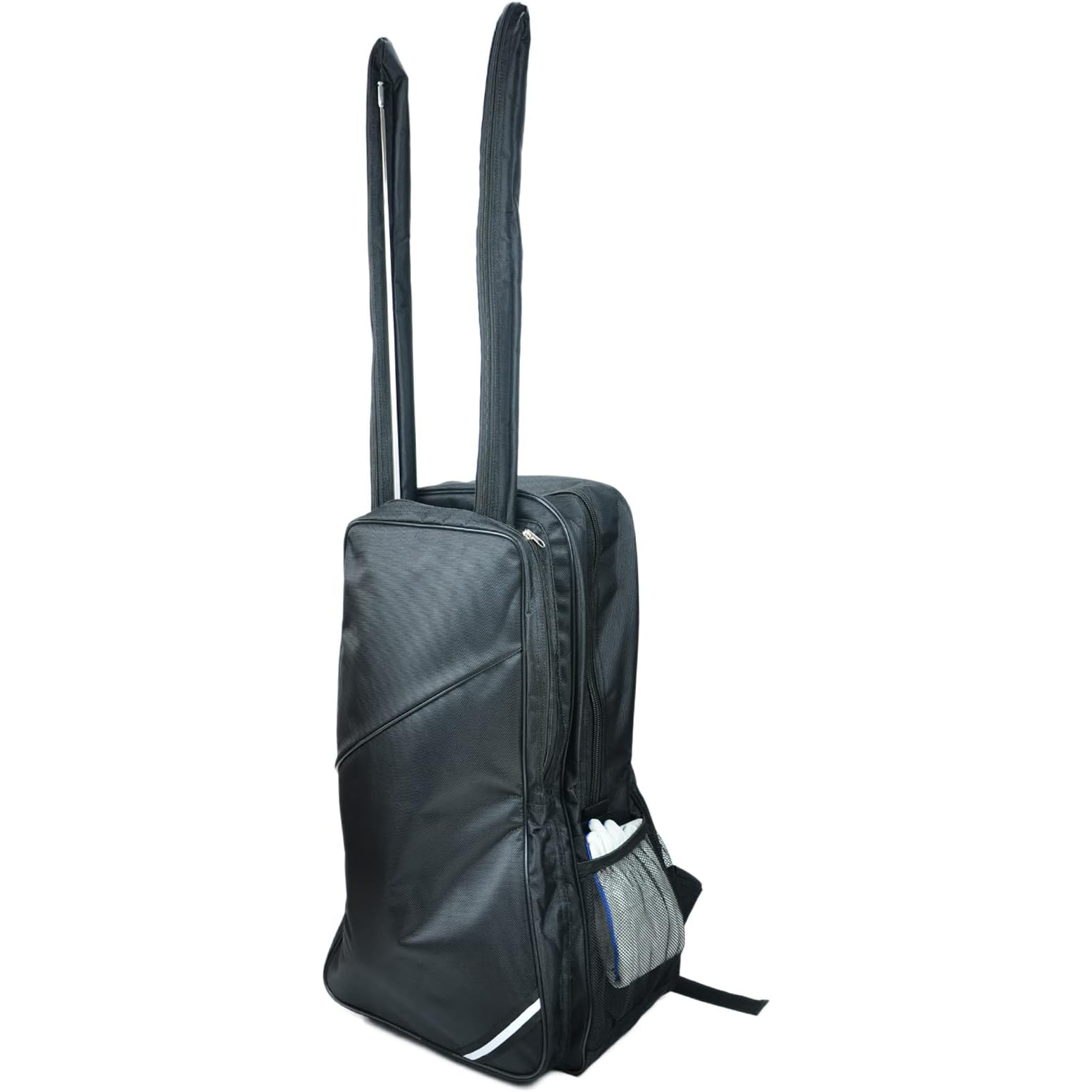Black Lightweight Fencing Equipment Backpack, Oxford Fabric Fencing Sword Bag with External Weapon Pockets, Storage Backpack for Fencing Mask, Suit and Gear