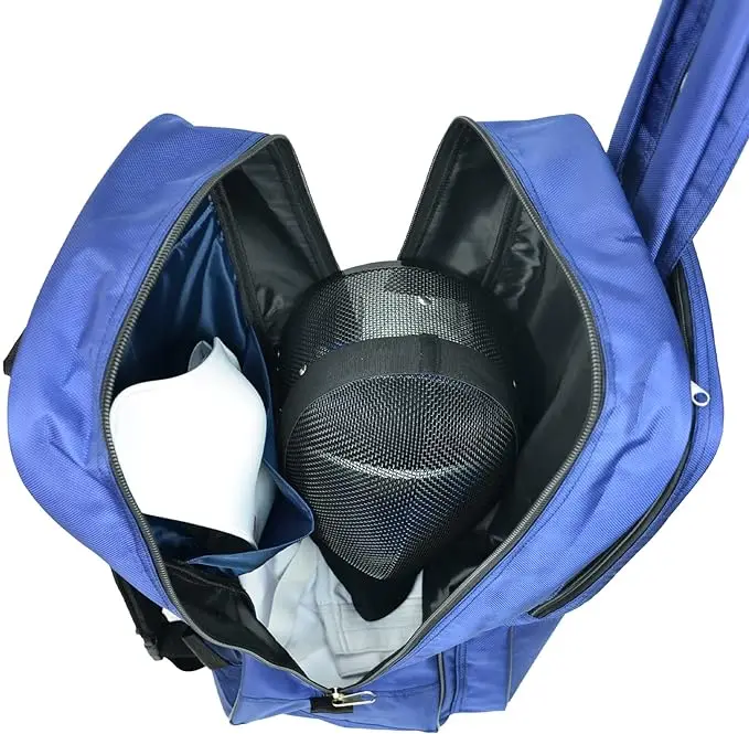 Large Capacity Fencing Backpack Internal Storage, Fencing Bag Holds Mask, Uniform and Swords, Durable Fencing Equipment Bag for Training & Competition