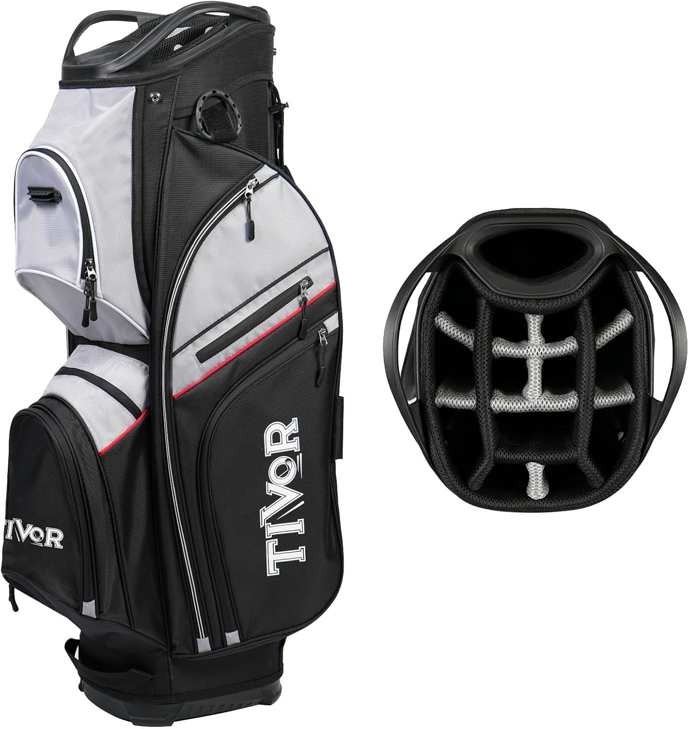 Golf Cart Bag Multi Pocket Divider Organizer Travel Lightweight Durable Equipment Carry Golf Bag Tag Custom - Image 3