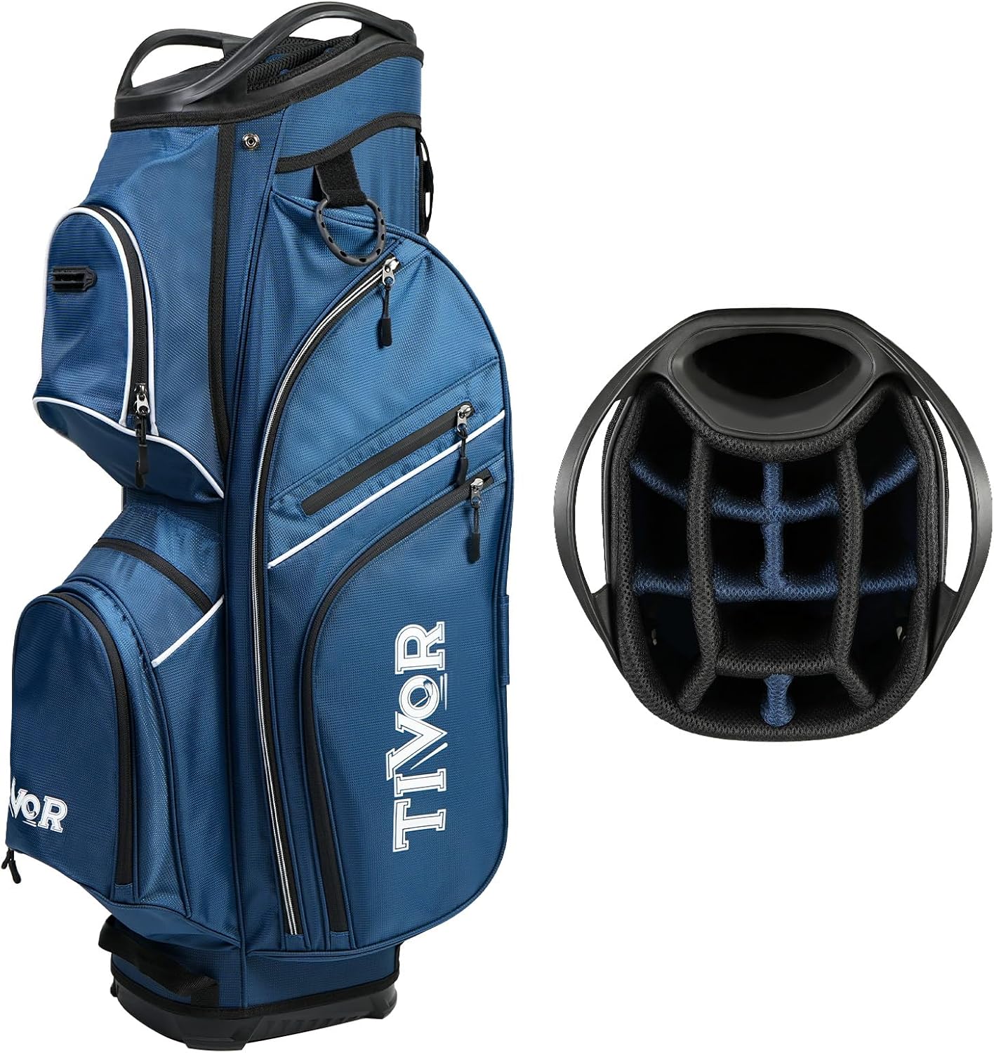 Golf Cart Bag Multi Pocket Divider Organizer Travel Lightweight Durable Equipment Carry Golf Bag Tag Custom - Image 2