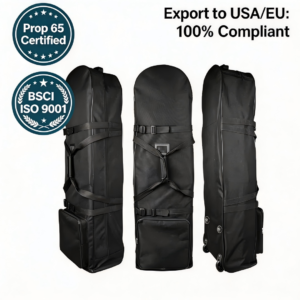 Golf Travel Bag Hard Case Rolling Wheeled Airline Approved Protective Flight Cover