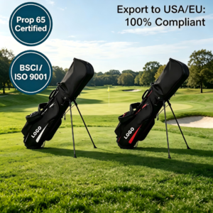 BSCI ISO9001 Prop65 Certified Women Golf Sunday Stand Bag, Portable Lightweight Custom Golf Carry Bag, 100% Compliant for USA & EU Export, Private Label Golf Club Holder for Amateur Golfers