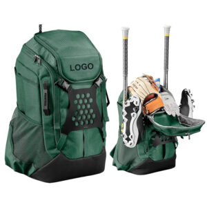 Custom Logo Professional Baseball Backpack, Large Capacity Baseball Softball Equipment Bat Bag with Helmet Holder, Team Sports Gear Backpack for Adult Youth Players