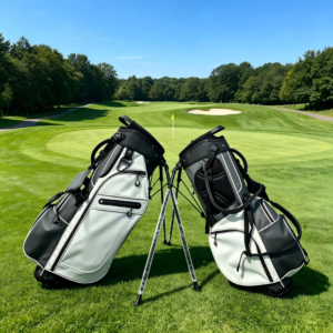 Minimalist Compact Lightweight Golf Stand Bag on Golf Course, Portable Golf Club Storage Organizer for Driving Range, Outdoor Training & Casual Play, Waterproof Golf Carry Bag for Amateur Golf Practitioners