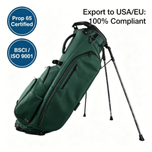 Premium Waterproof Custom Leather Light Golf Bag Men Leather Luxury Men Golf Club Bag Waterproof Custom Golf Stand Bag