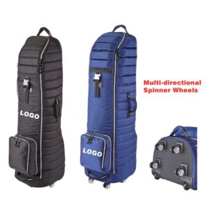 Padded Foldable Golf Travel Bag Wheel Airline Logo Golf Travel Case Airline Waterproof Custom Golf Bag