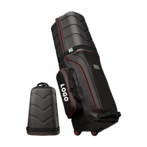 Detachable Rigid Hardshell Top Waterproof Golf Travel Bag, Custom Logo Wheeled Hard Golf Travel Case, Split Design Shockproof Golf Club Protective Bag for Men Cross-Country Golf Trips