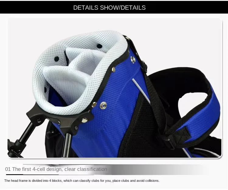OEM & ODM Outdoor Portable Nylon Equipment Bag Children's Golf Bag with Bracket - Image 4