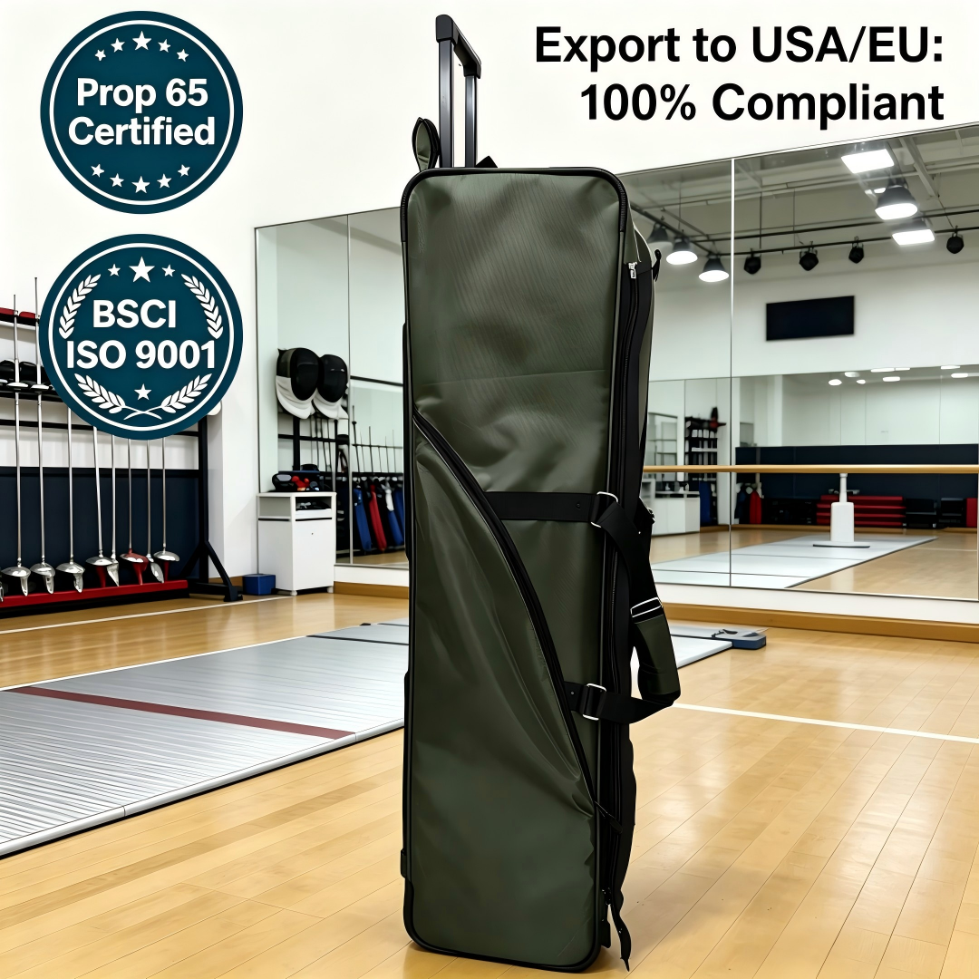 Modern Wheeled Fencing Sport Gear Bag | Customizable Sports Equipment Trolley Fencing Bag for Athletes