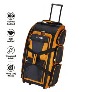 Ultimate Storage Field Bag With Rollers All-Season Durability Team Gear Bag Pro-Level Rolling Utility Transporter Bag