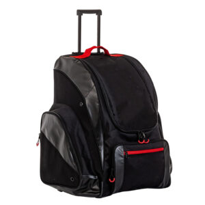Large Wheeled Hockey Backpack, Multi‑Sport Travel Bag for Full Ice Hockey Equipment & Skates Storage