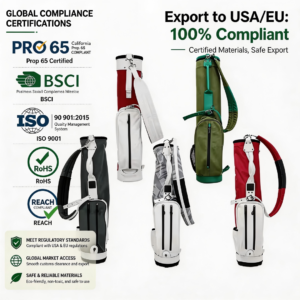 Multi-color custom golf pencil bag collection, BSCI ISO certified premium golf bags for wholesale, multiple color options for golfers