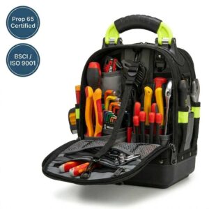 For Large-capacity Multi-function Electrician Hardware Toolkit Multi-zipper Multi-compartment Design Easy Store Durable