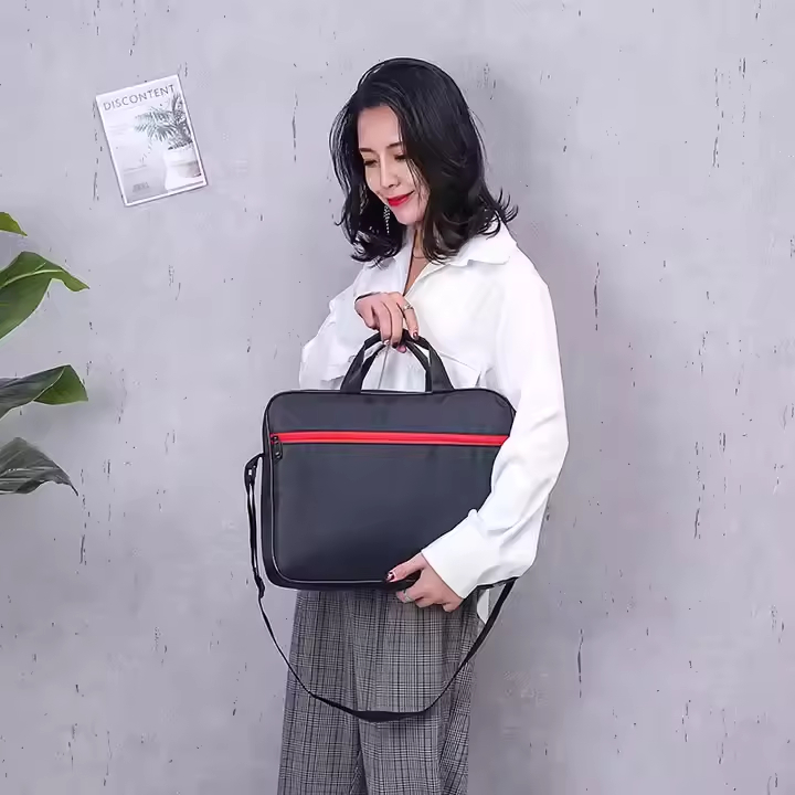 Large Capacity Polyester Computer Bag New Universal Notebook and Tablet Bag with One Shoulder Carrying Strap - Image 3
