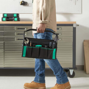 Heavy Duty Tool Tote Bag With LED Light Tool Tote Bag