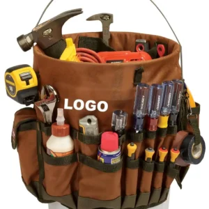Large Capacity 5 Gallon Bucket Tool Bag Multi Pocket Bucket Caddy Durable 600D Polyester Hardware Tool Organizer Sleeve