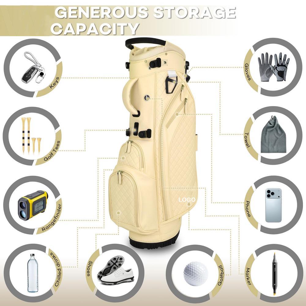 Golf Club Bag 14 Way Divider Ladies Golf Bag Quilted Design Factory Direct Wholesale Professional Carry Bag - Image 3