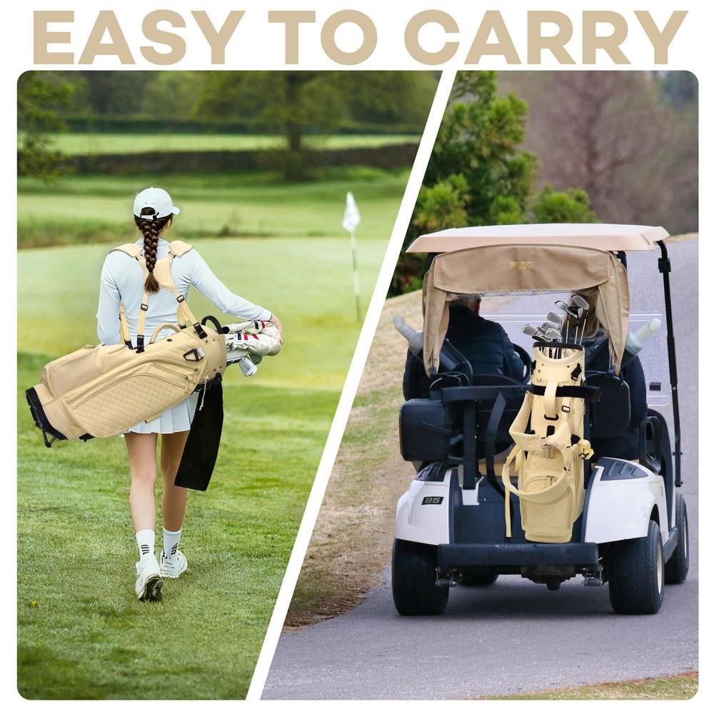 Golf Club Bag 14 Way Divider Ladies Golf Bag Quilted Design Factory Direct Wholesale Professional Carry Bag - Image 4